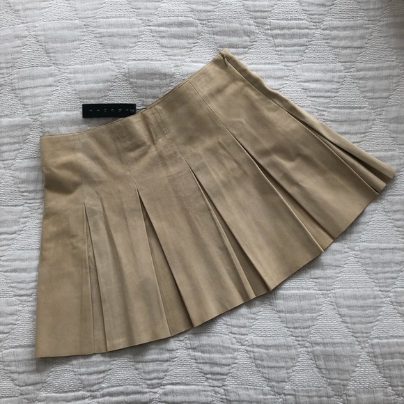Theory Dresses & Skirts - Theory Suede Pleated Skirt